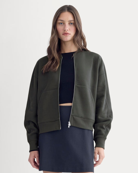 womens-fleece-bomber-jacket-washed-black | primary