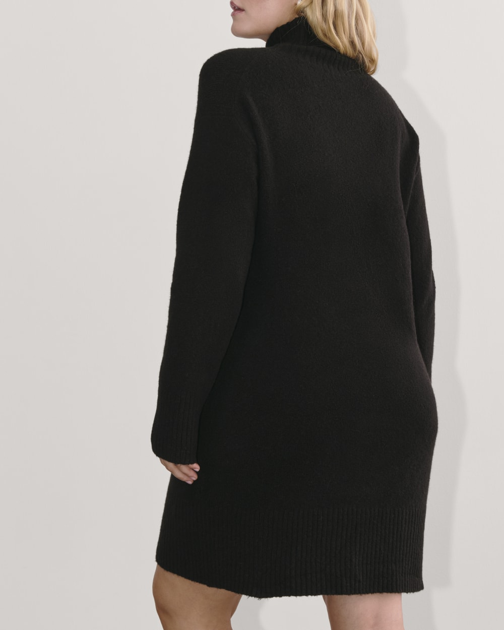 womens-luxe-cotton-sweater-dress-black