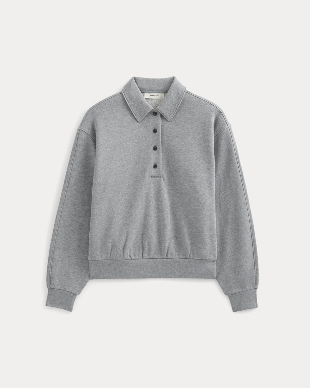 Lightweight Terry Polo Sweatshirt | Vintage Heather Grey – Everlane