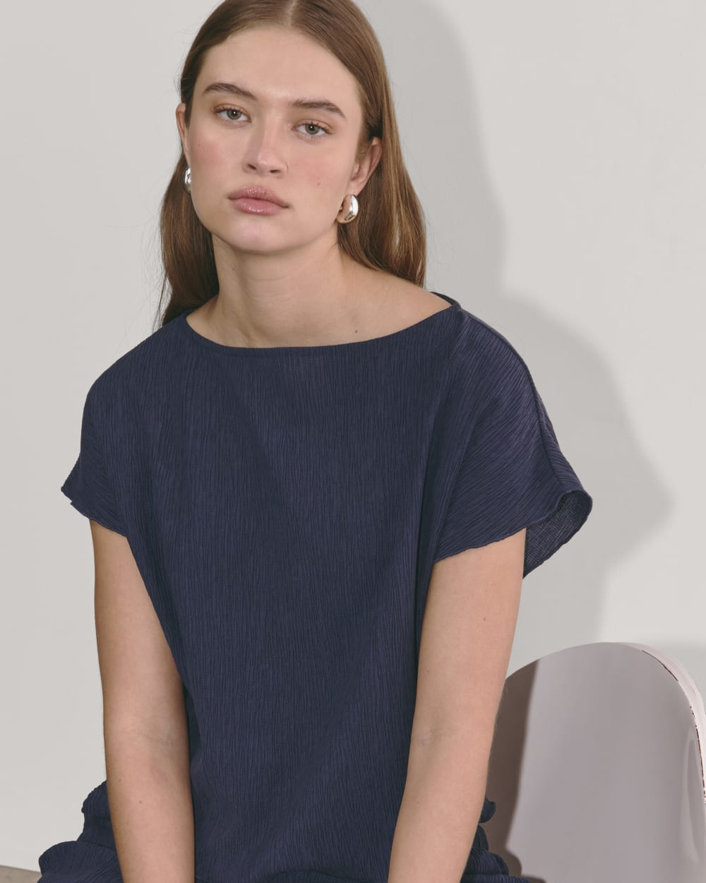 womens-crinkle-top-navy