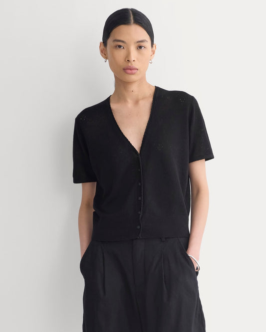 womens-lace-trim-cardigan-in-fine-linen-black | primary
