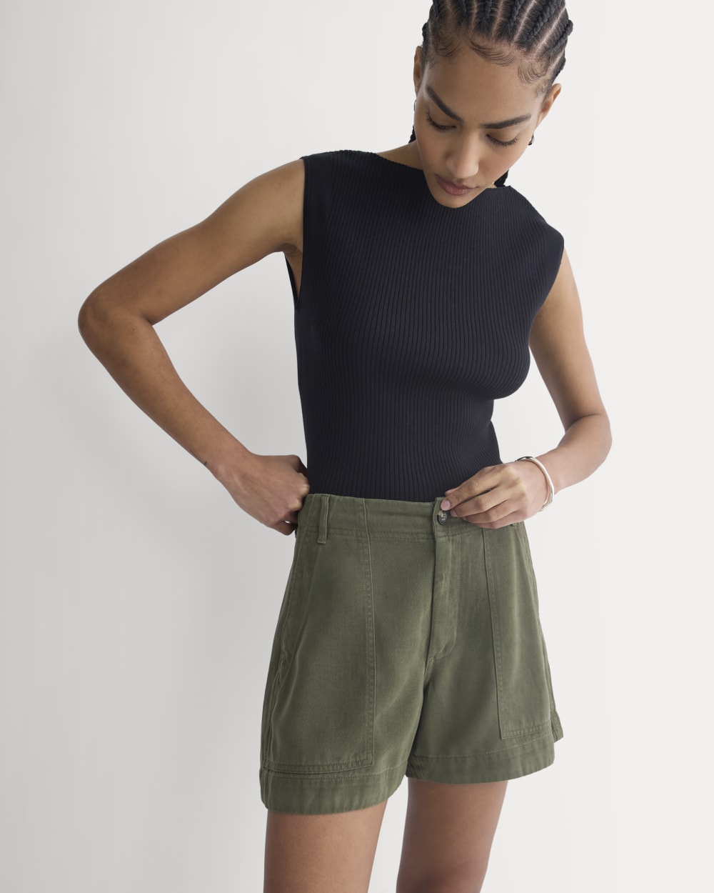 The Utility Short in Buttersoft | Olive Night – Everlane