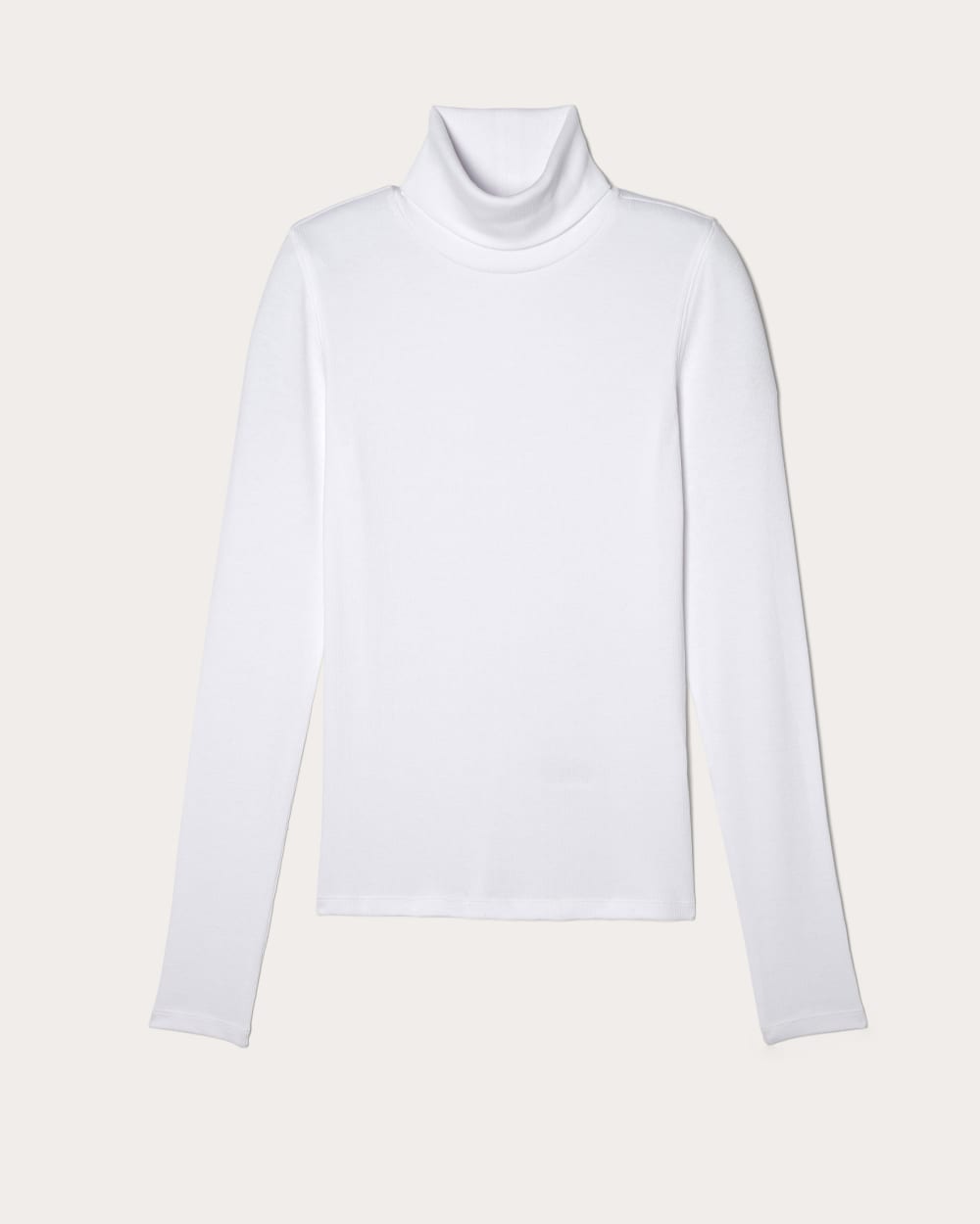 【新品】RUMCHE High Neck Sweat Tops / white Worn White Sidewinder Rib Turtleneck - Buck Mason- Modern