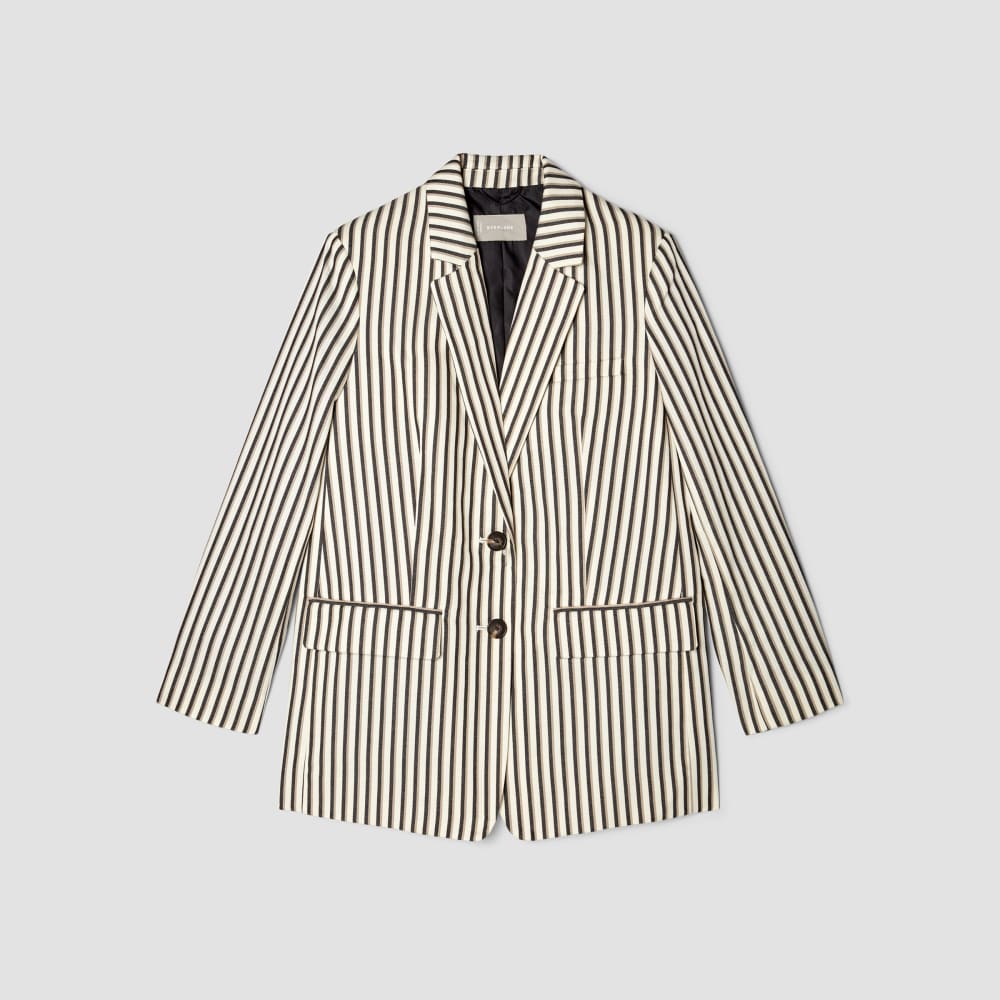 womens-tencel-oversized-blazer-ombre-stripe | alt
