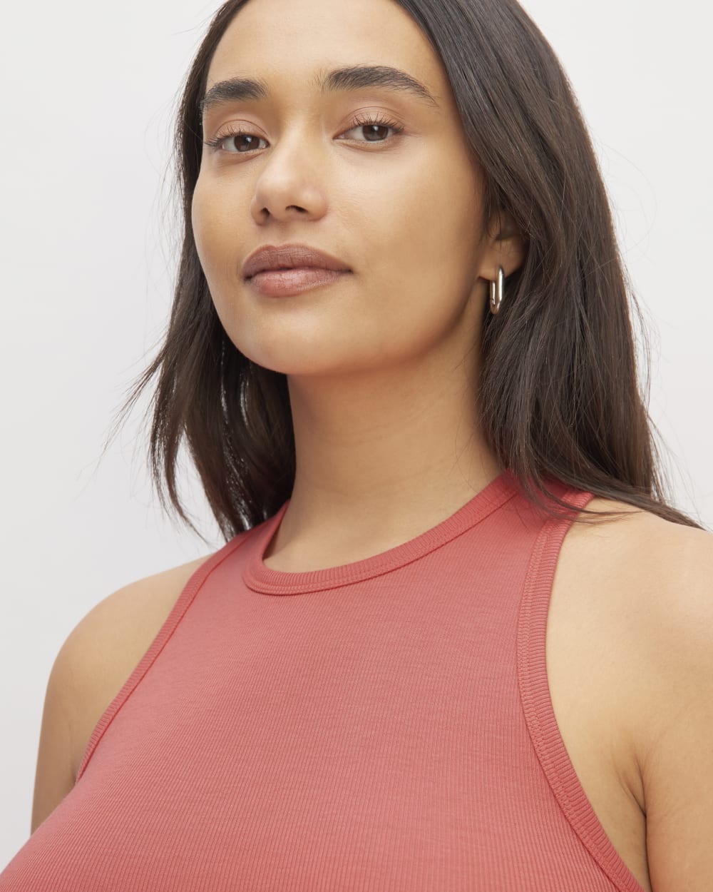 Mini Rib Racerback Tank The Luxe Rib Racerback Tank | Coral – Everlane