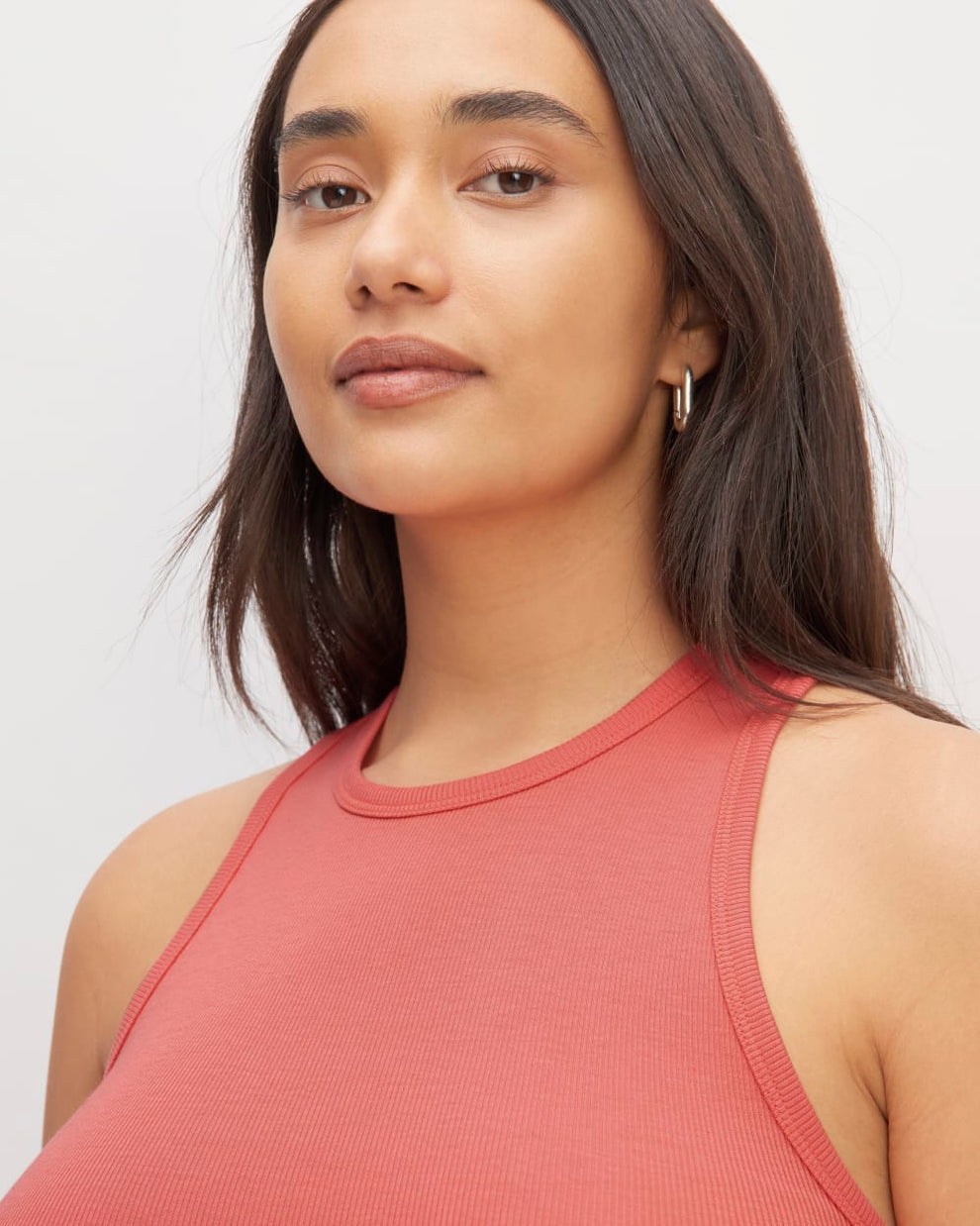 The Luxe Rib Racerback Tank | Coral – Everlane