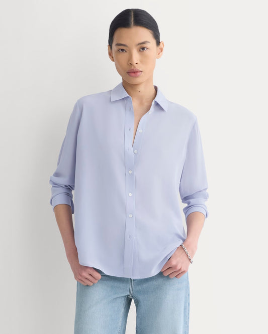womens-clean-silk-relaxed-shirt-aleutian | primary