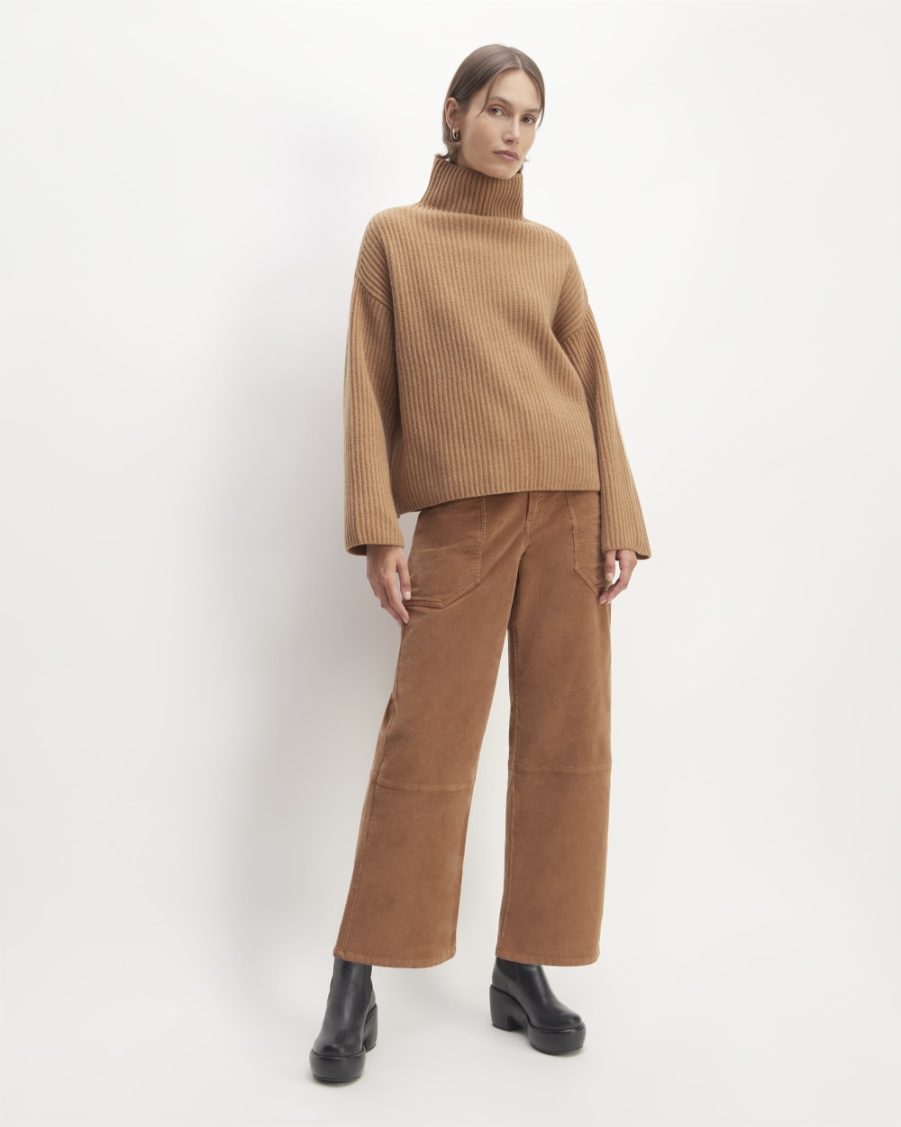 womens-felted-merino-funnel-pullover-deep-camel