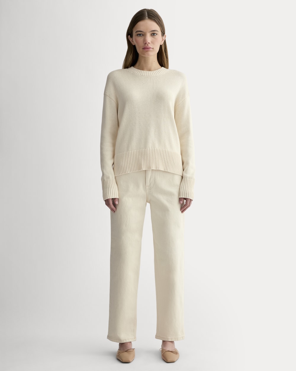 The Boxy Sweater in Everyday Cotton | Black