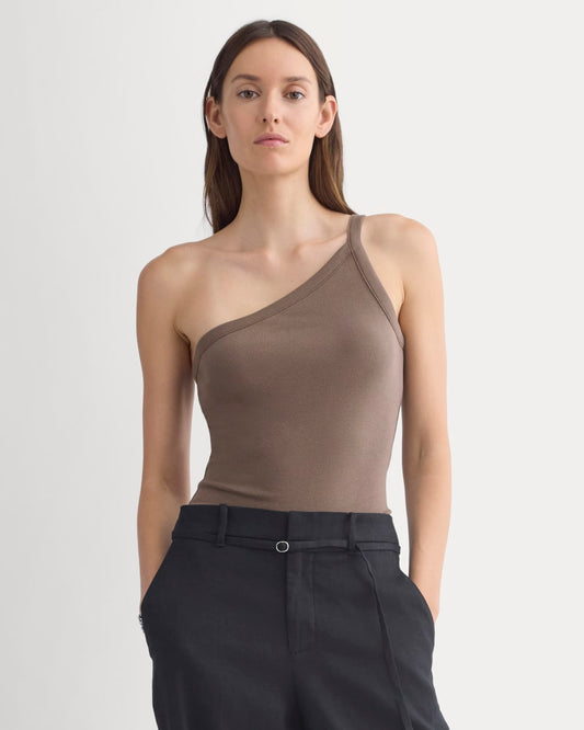 womens-retrosoft-cotton-oneshoulder-tank-deep-taupe | primary
