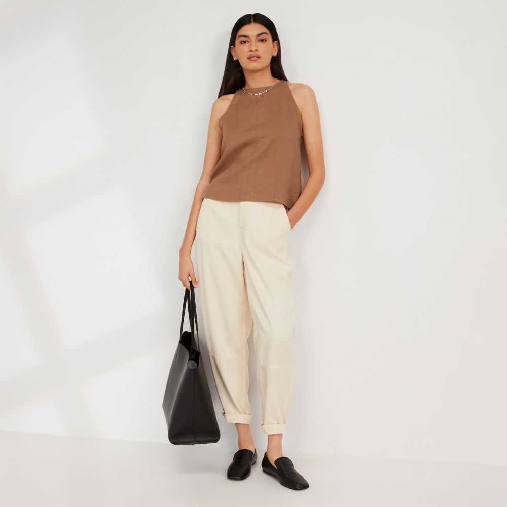 womens-linen-high-neck-tank-cocoa-brown