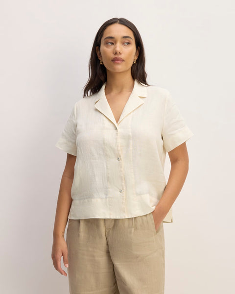 【H】neau linen tops cream H】neau linen tops cream linen tops (-cream-) – NEAU__online