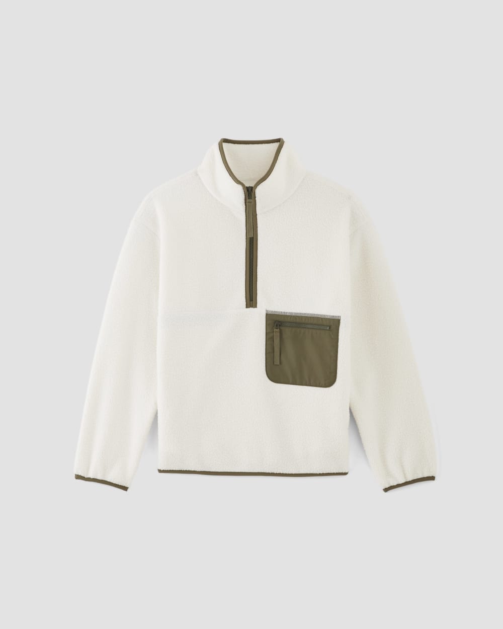 womens-renew-fleece-oversized-half-zip-bone | alt