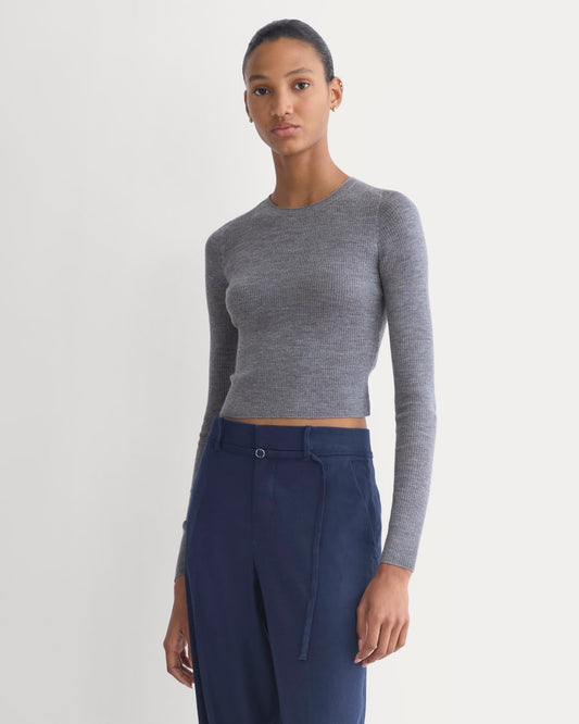 womens-cropped-crew-top-ultrafine-merino-heather-mid-grey | primary