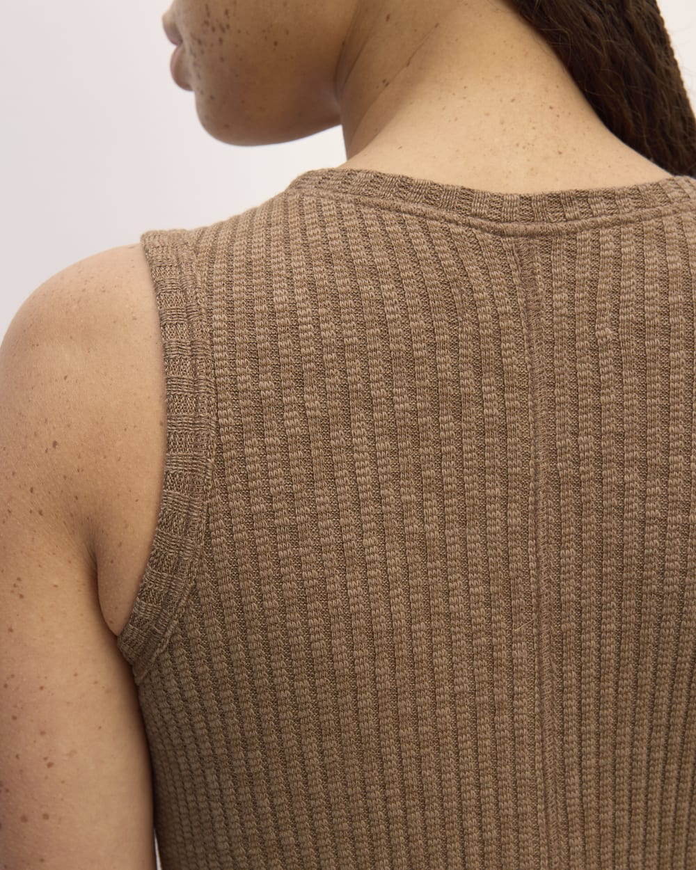 The Rib-Knit A-Line Tank Dress | Carob Brown Everlane The Rib-Knit A-Line Tank Dress | Carob Brown Everlane