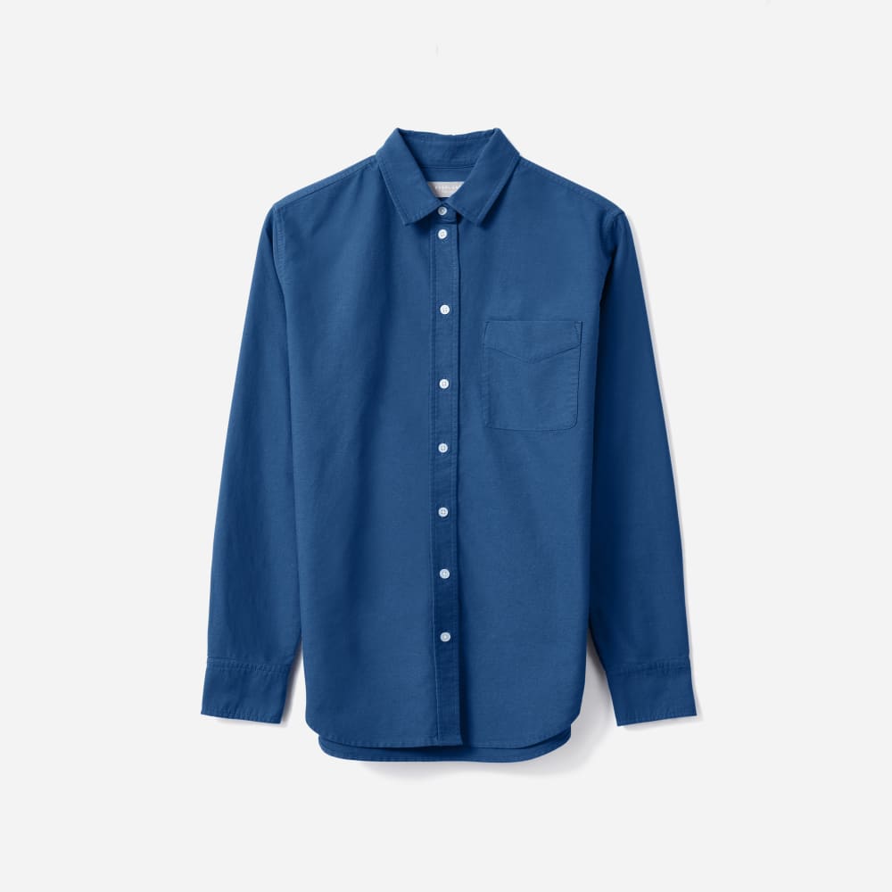 womens-relaxed-oxford-shirt-deep-blue | alt