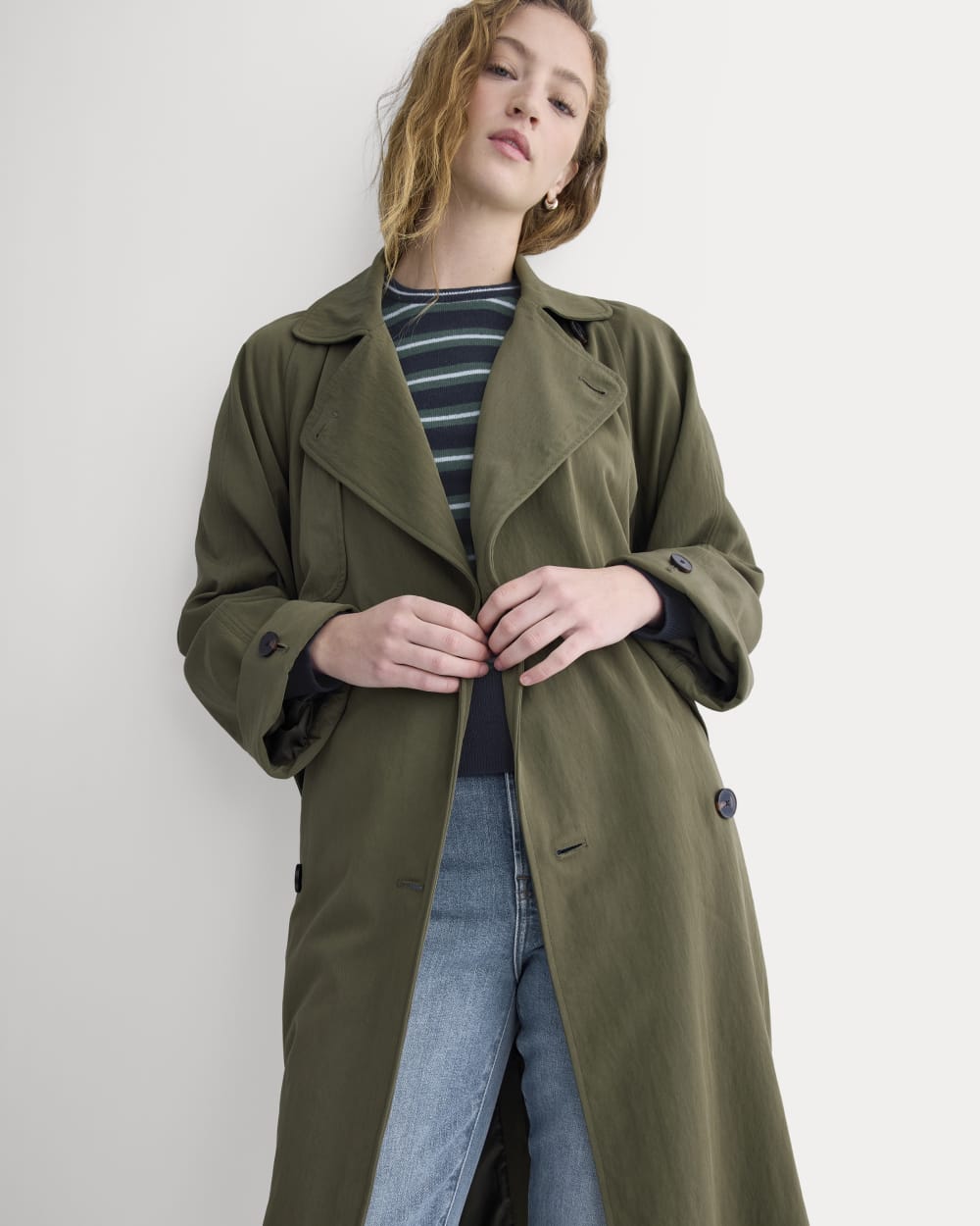 【新品未使用】TODAYFUL Twill Trench Coat 38 Buy Tommy Hilfiger Brown Water Repellent Twill Oversized Trench