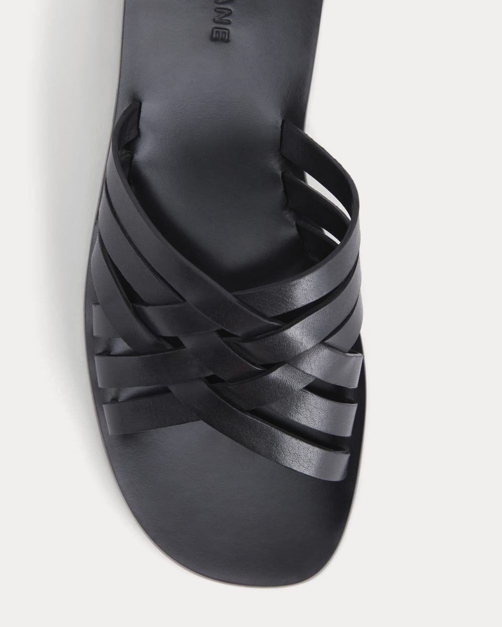 womens-leather-triple-crisscross-sandal-black-leather | alt
