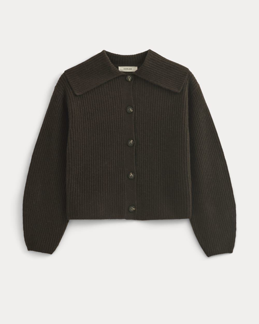 Fisherman Cardigan in Wool Cashmere | Americano Brown – Everlane