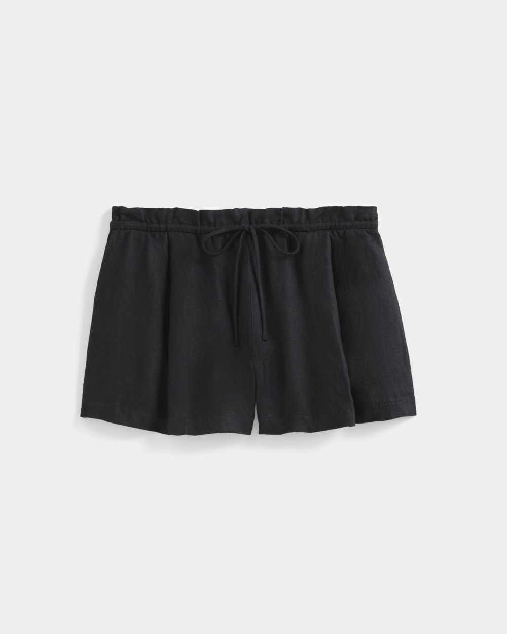 womens-flowy-short-in-linen-black | alt