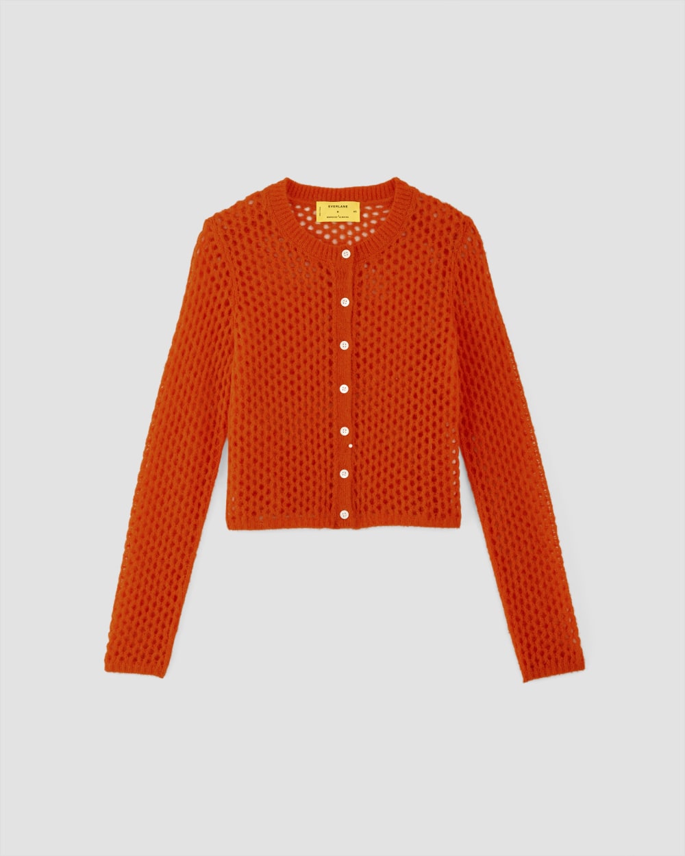 PERVERZE Archive Knit Cardigan / Orange Thick Stripe Knit