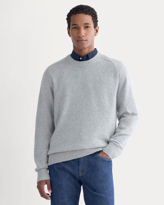 mens-luxe-cashmere-crew-heathered-grey | primary