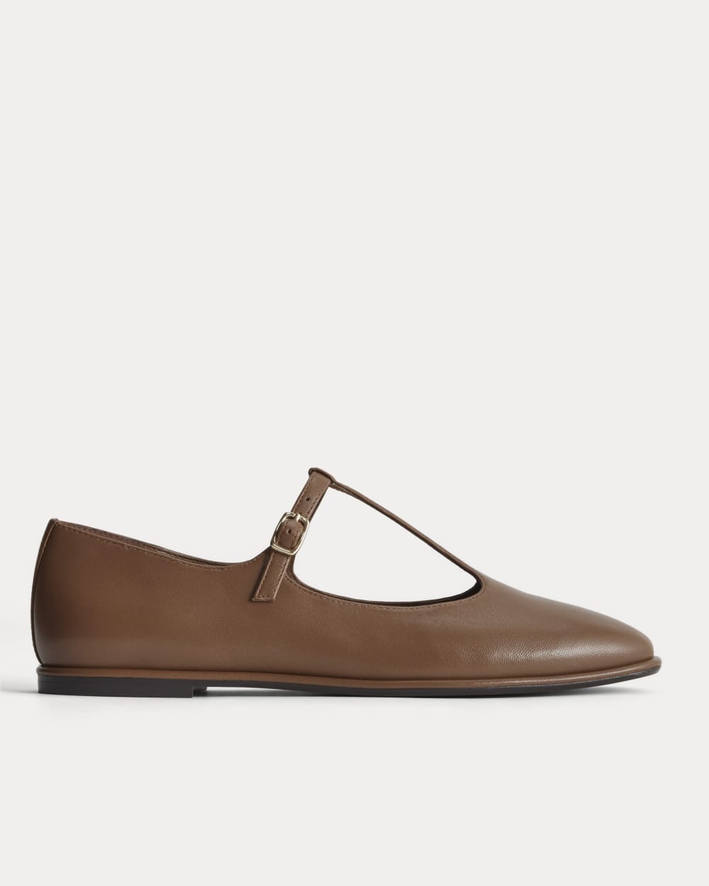 The Leather T-Strap Flat