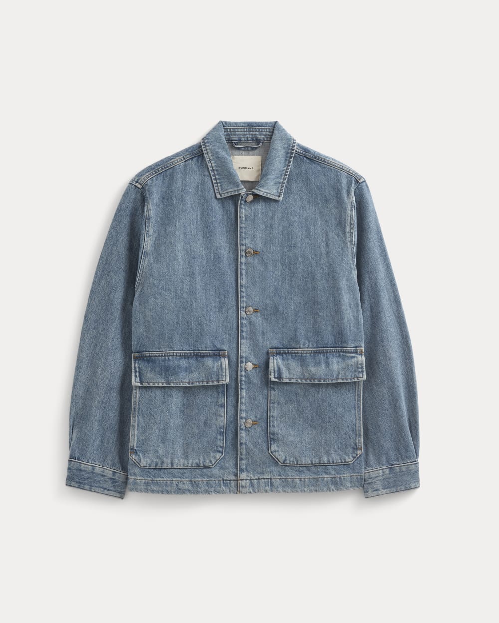 Denim Shacket | Vintage Mid Indigo – Everlane