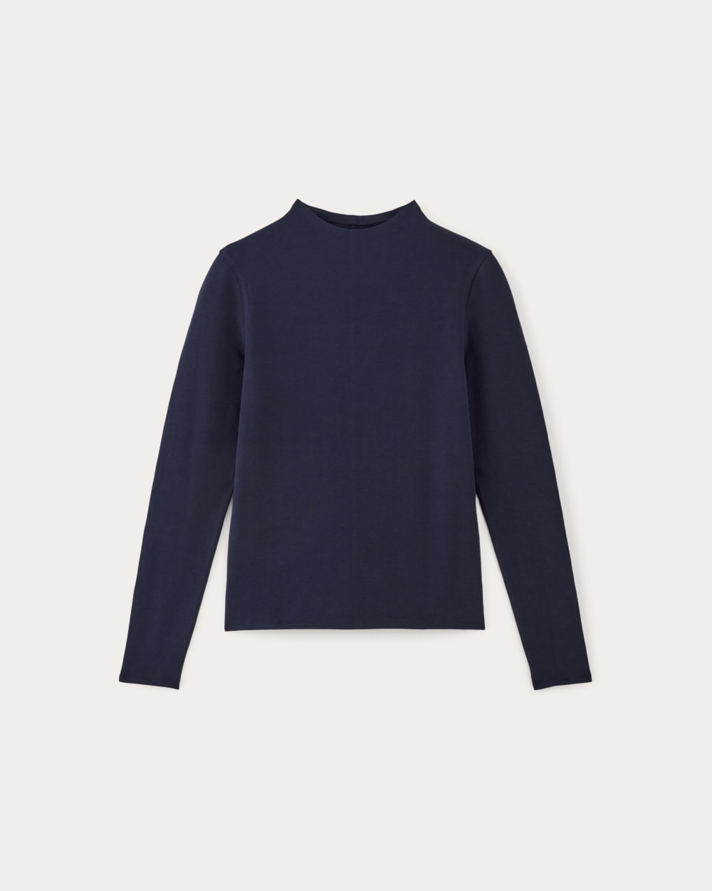 womens-supima-funnel-neck-ls-tee-navy | alt
