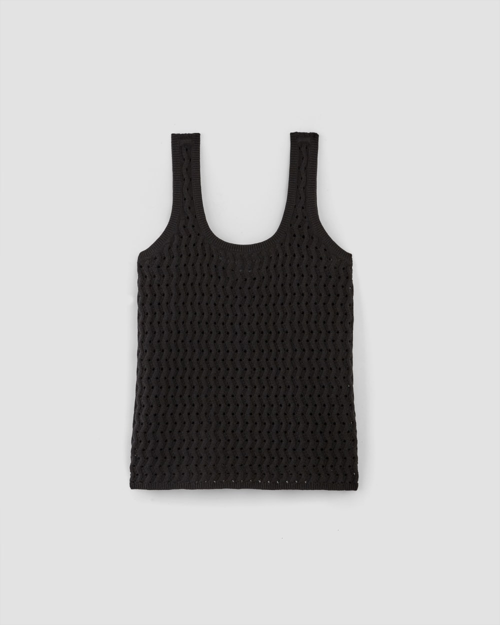 The Crochet Knit Tank | Black – Everlane