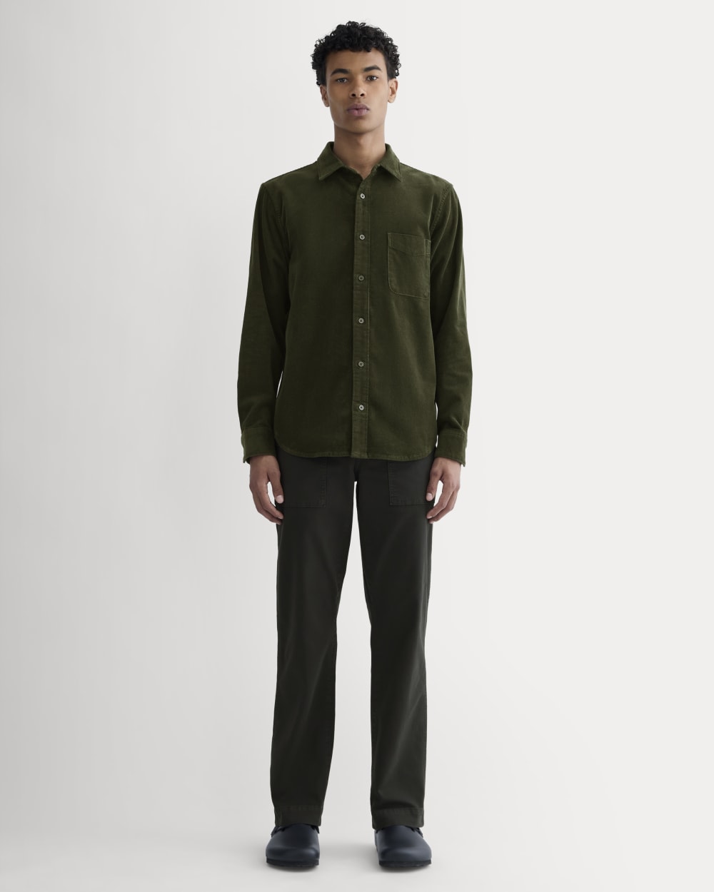 The Classic Shirt in Corduroy | Dark Forest Everlane The Classic Shirt in Corduroy | Dark Forest Everlane