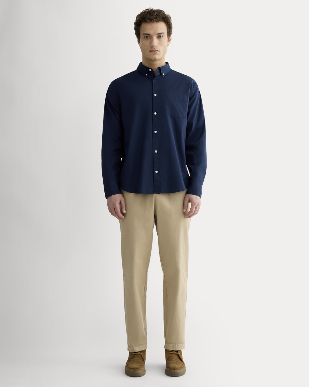 The Washed Poplin Shirt | Navy – Everlane