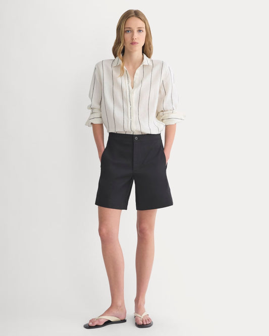 womens-side-panel-tailored-short-black | primary