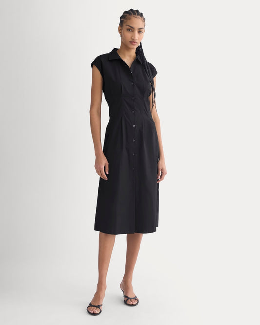womens-muscle-shirtdress-light-cotton-black | primary