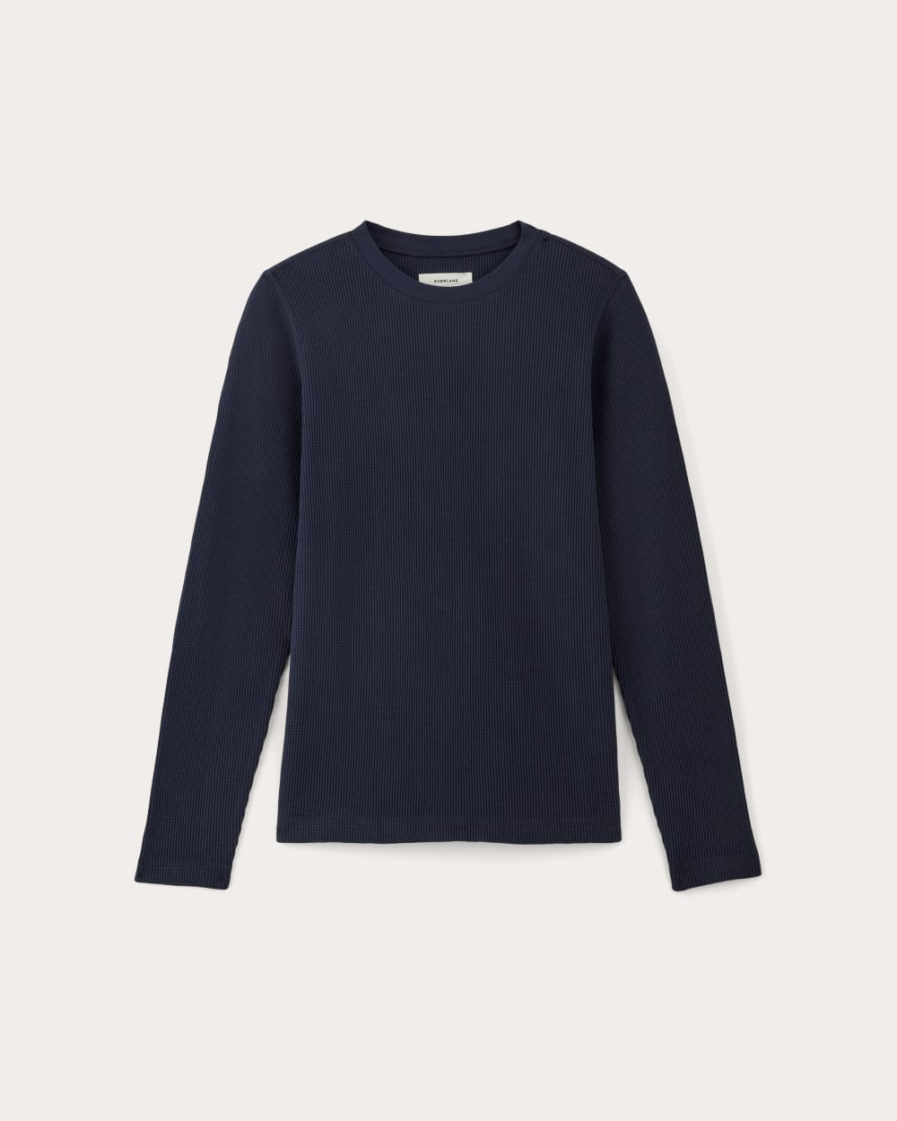 The Waffle Long-Sleeve Crew | Navy – Everlane