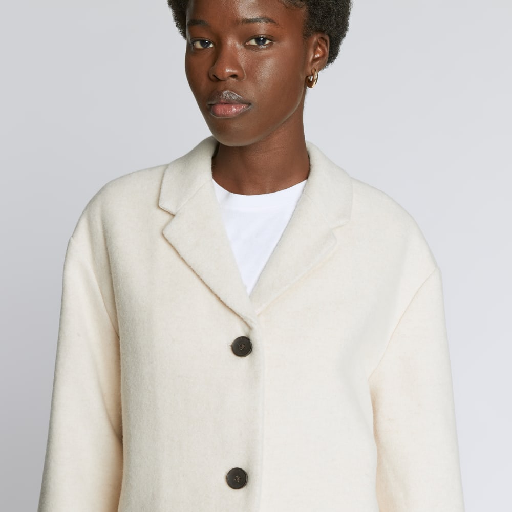 The Italian ReWool® Cocoon Coat | Cream – Everlane