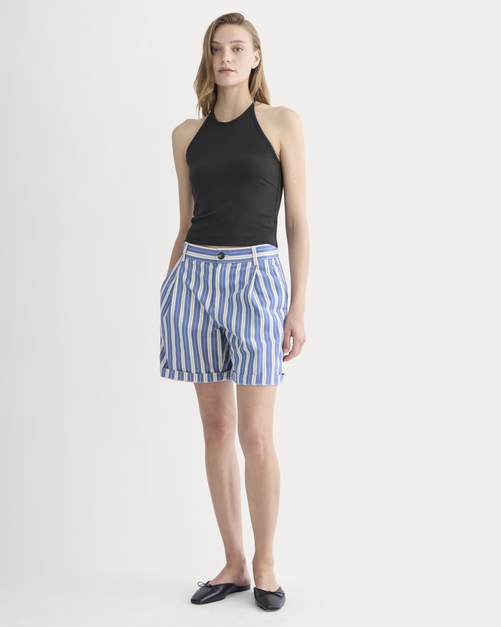 womens-pleated-chino-short-dutch-blue-natural | primary