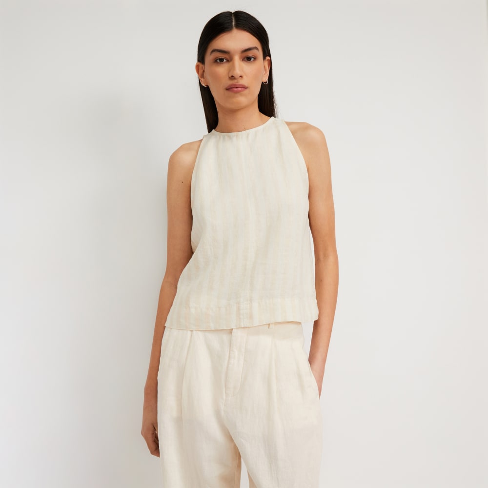womens-linen-high-neck-tank-sand-canvas | primary