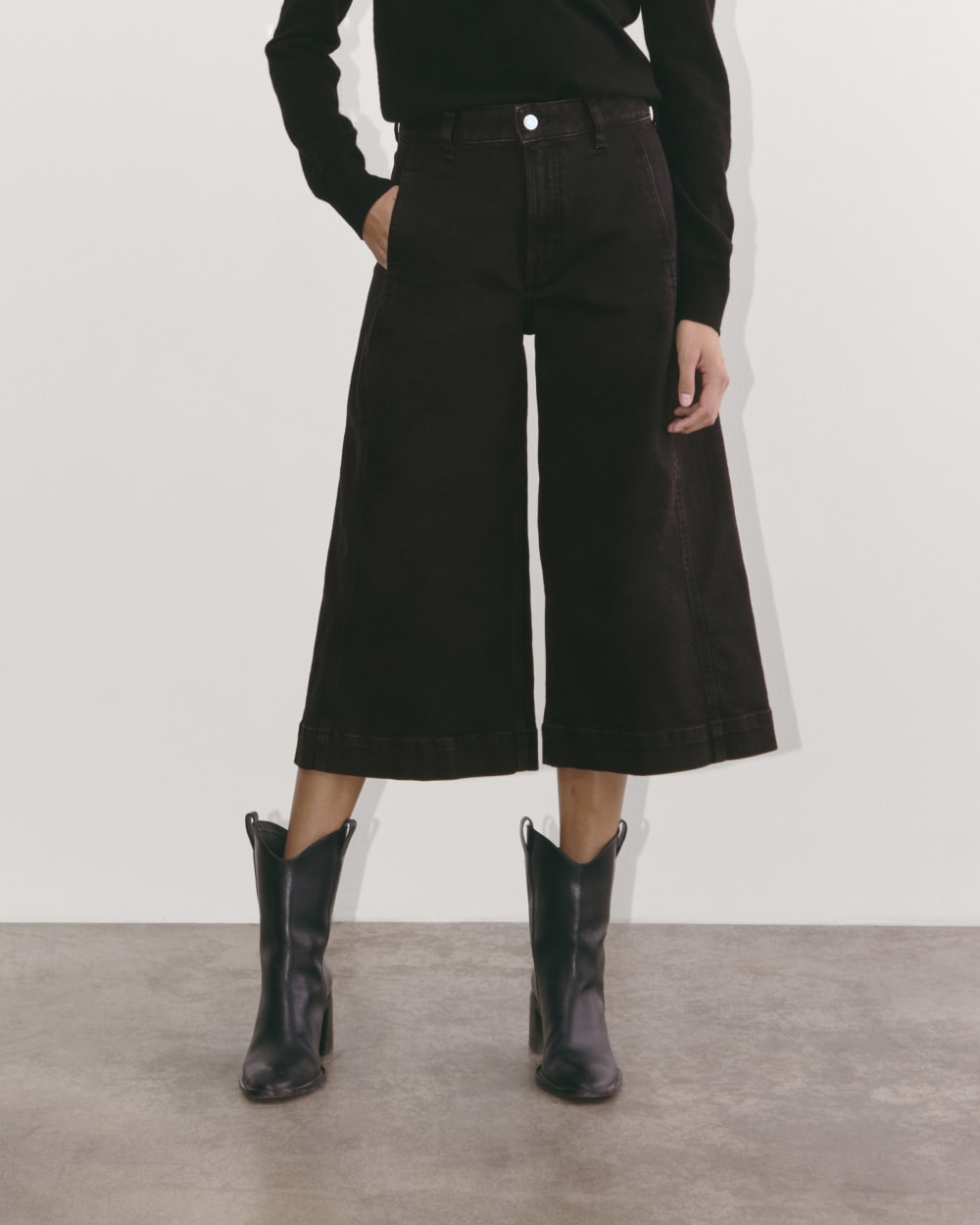 The Denim Culotte | Tumbled Black – Everlane