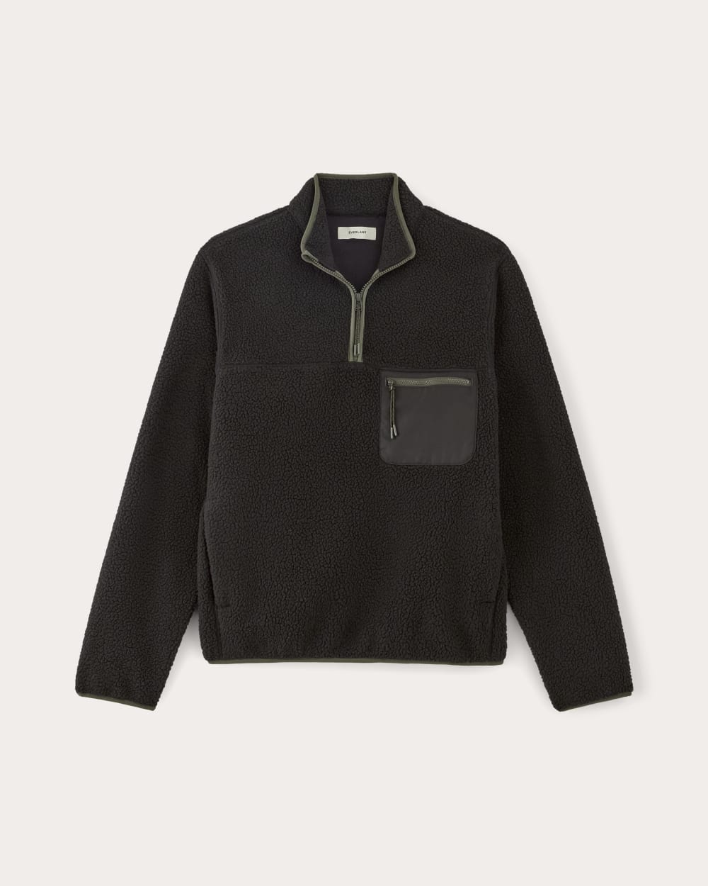 The Teddy Quarter-Zip Fleece | Black – Everlane