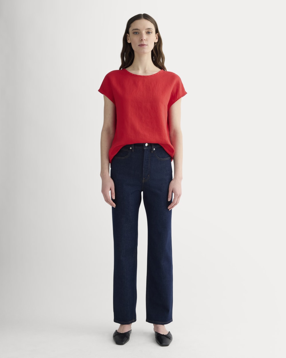 womens-linen-short-sleeve-crew-tee-classic-red