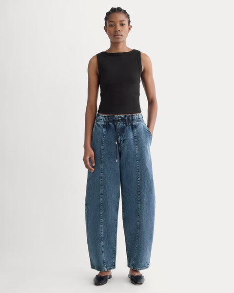 The Drawstring Baggy Jean | Mid Indigo – Everlane
