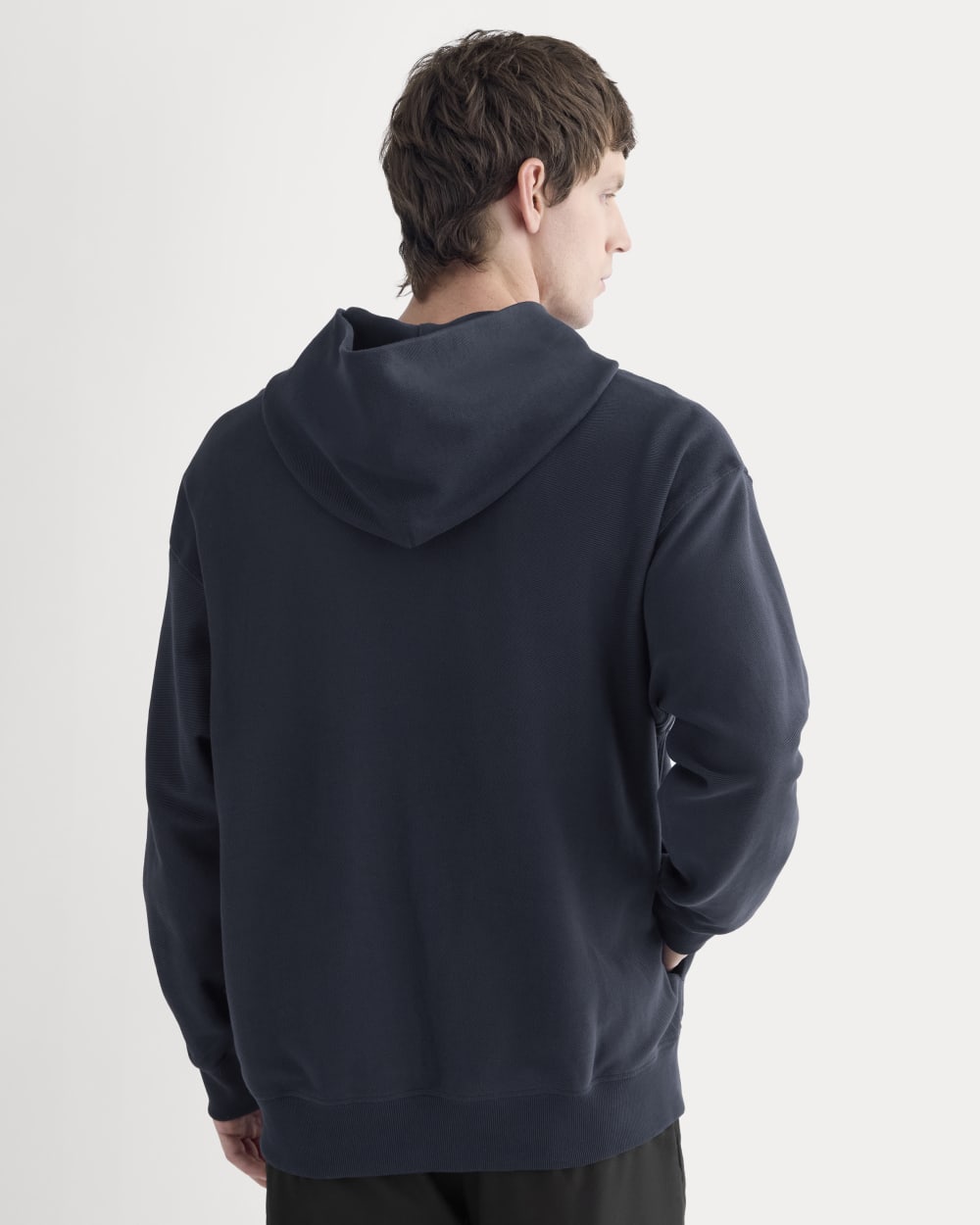 Twill Terry Jacquard Hoodie | Navy – Everlane