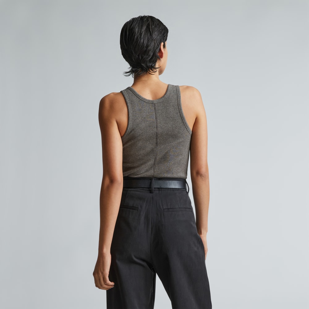 The Luxe Rib Tank | Heathered Fatigue – Everlane