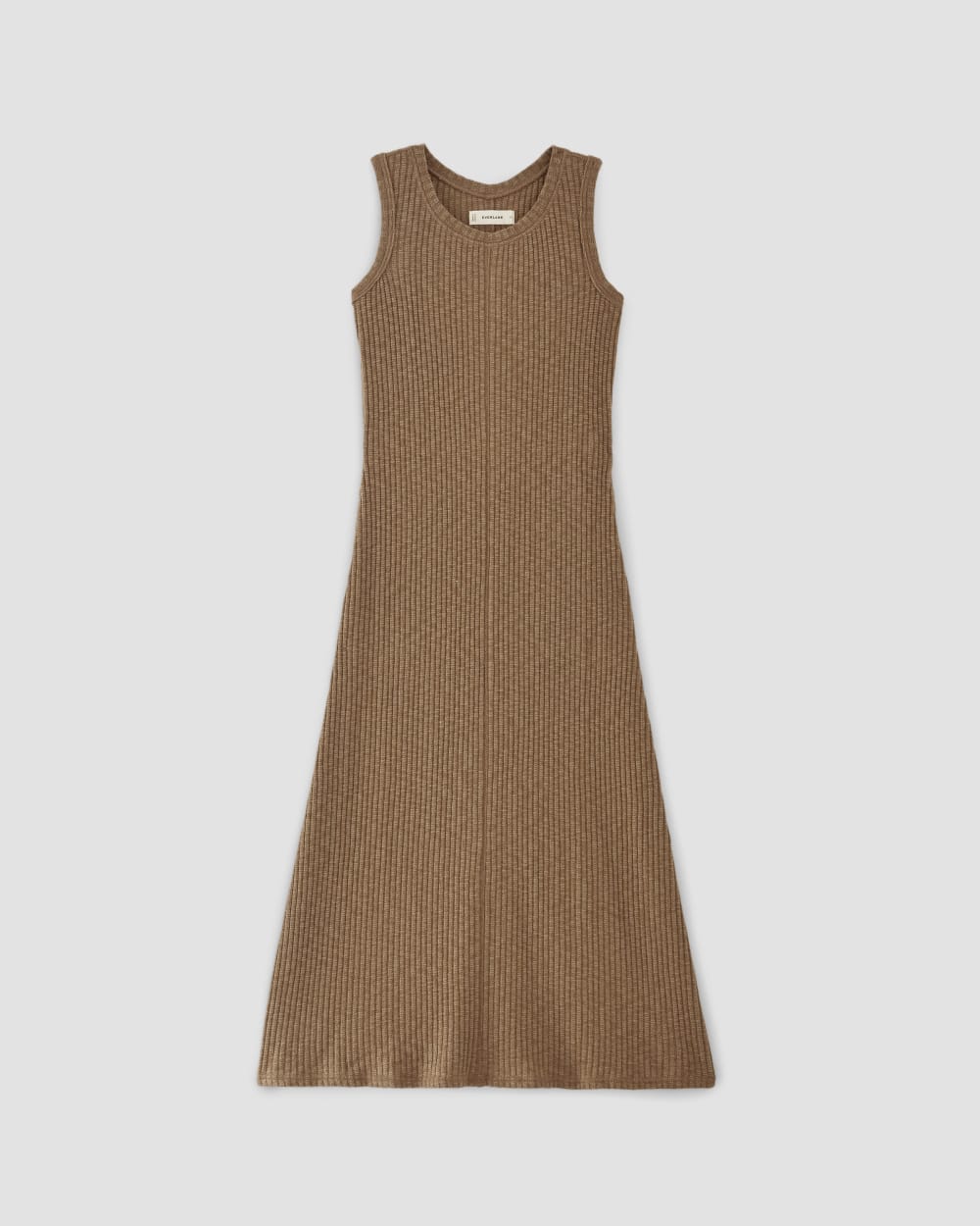 The Rib-Knit A-Line Tank Dress | Carob Brown Everlane The Rib-Knit A-Line Tank Dress | Carob Brown Everlane