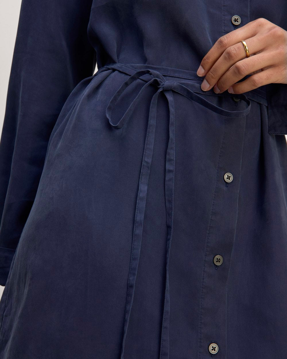 The Must-Have Shirtdress in Butterlite | Navy Everlane The Must-Have Shirtdress in Butterlite | Navy Everlane