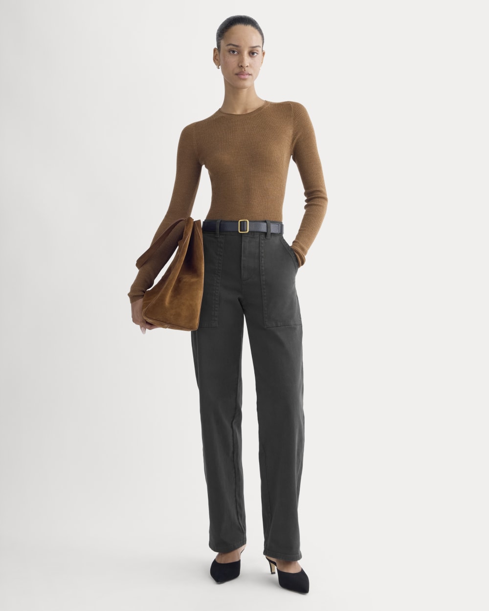 The Utility Patch Pocket Pant | Core Black