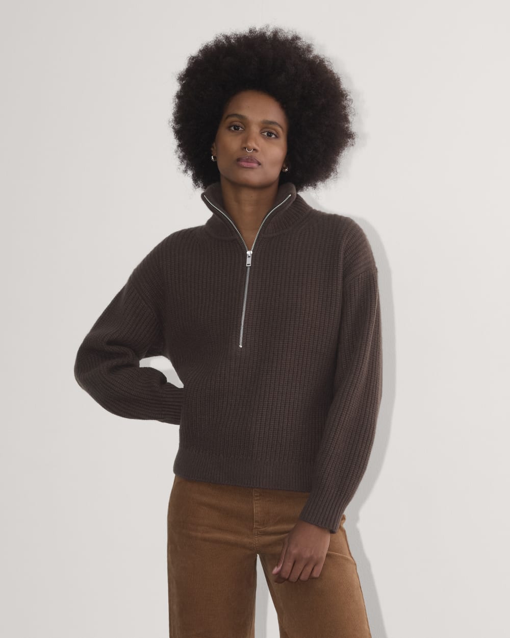 The Half-Zip Sweater in Luxe Merino