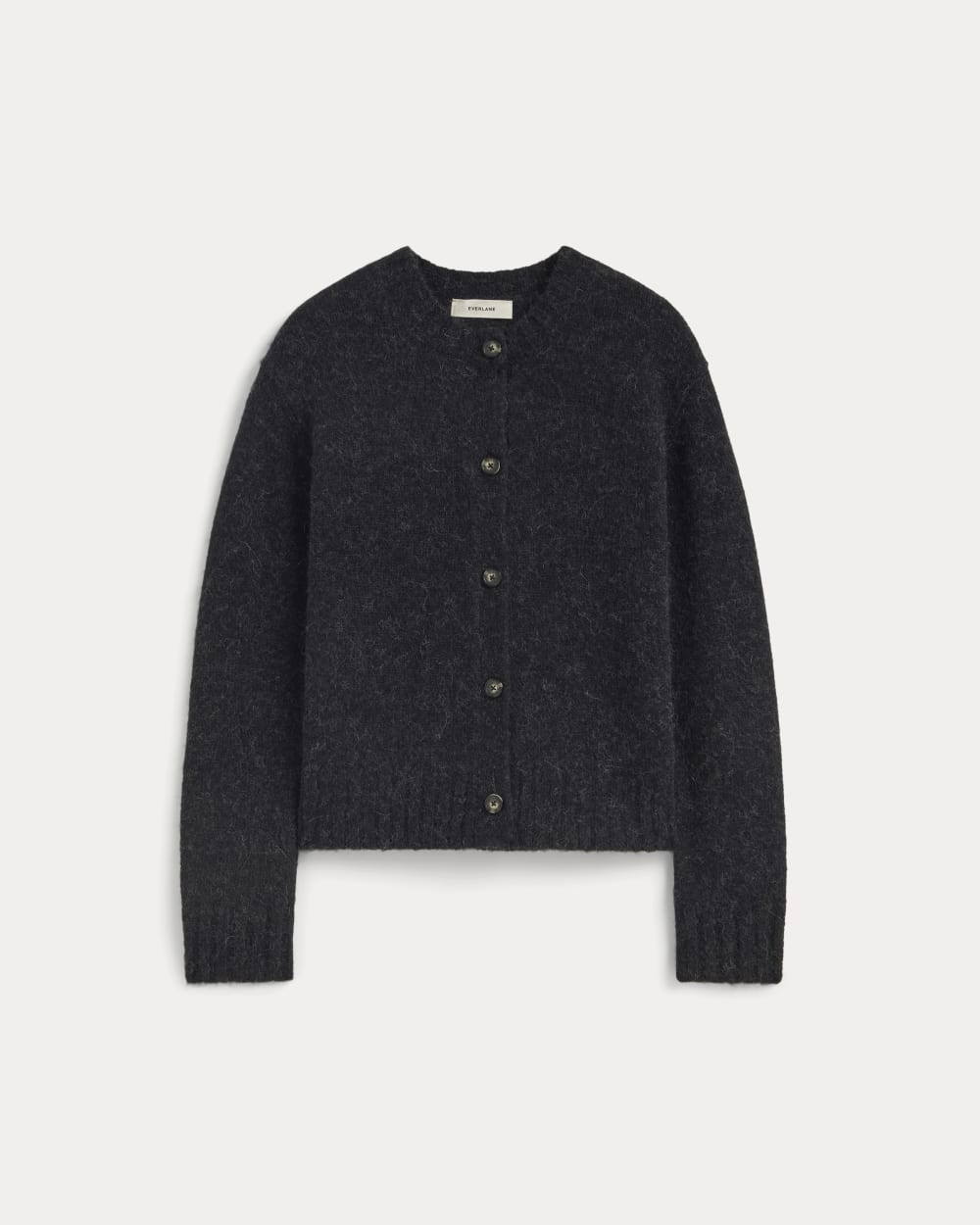 womens-crew-cardigan-in-alpaca-heathered-black | alt