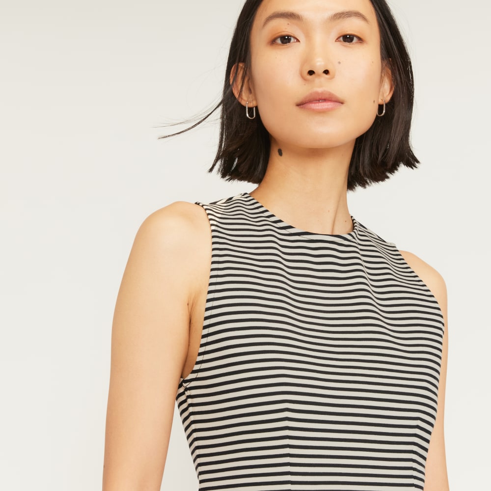 The Dream '90s Shift Dress | Parchment / Black Everlane The Dream '90s Shift Dress | Parchment / Black Everlane